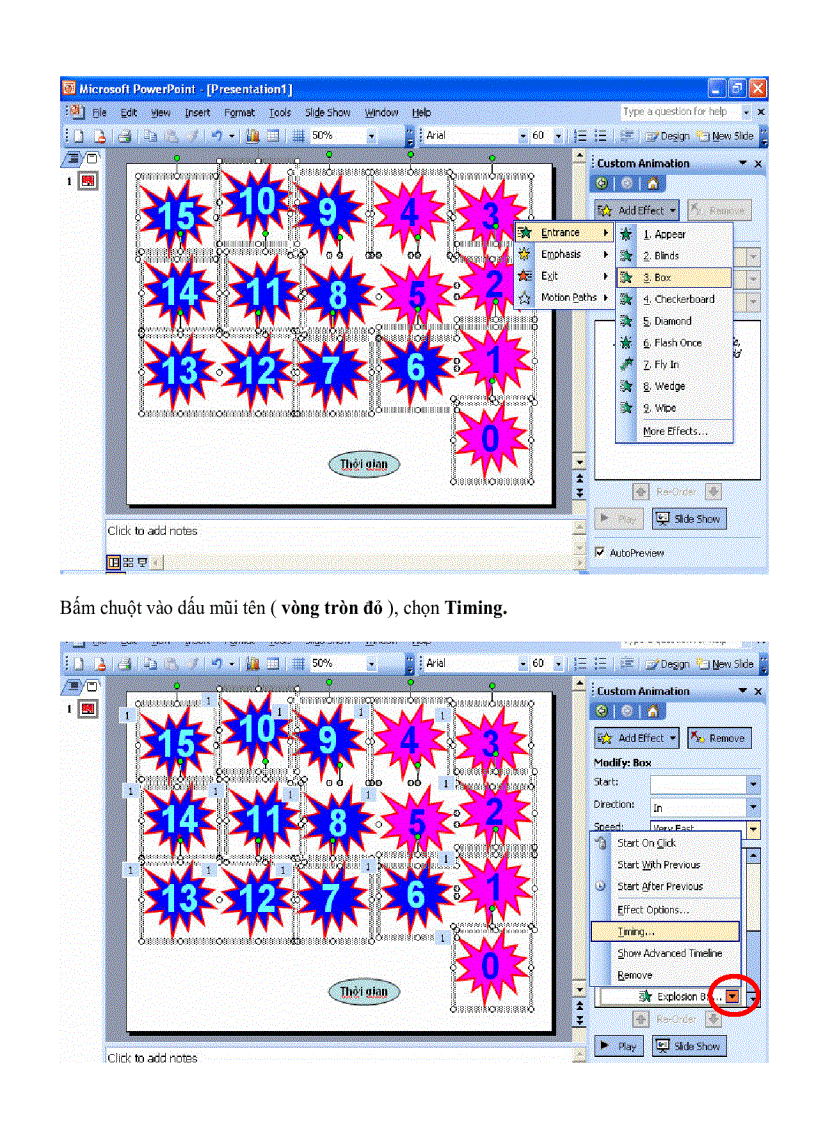 image for page Cách lam đồng hồ PPT