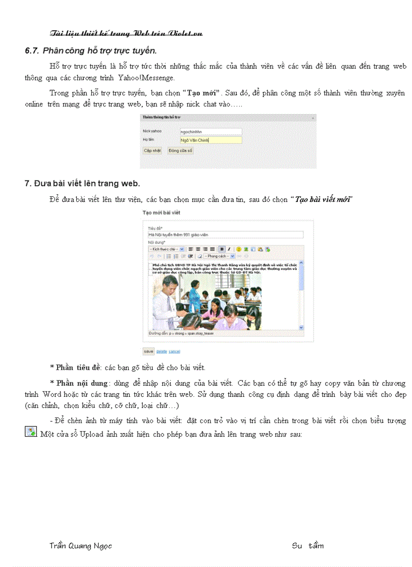 image for page Cách lập Website trên Violet hay