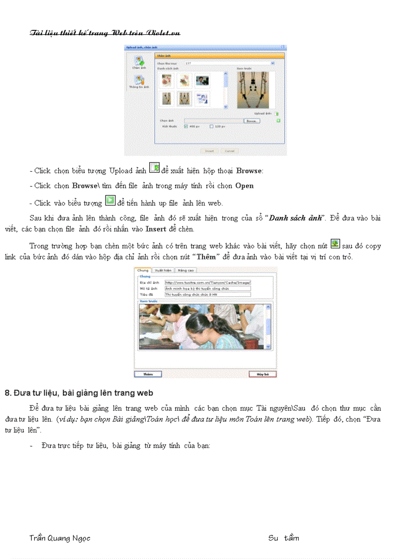 image for page Cách lập Website trên Violet hay