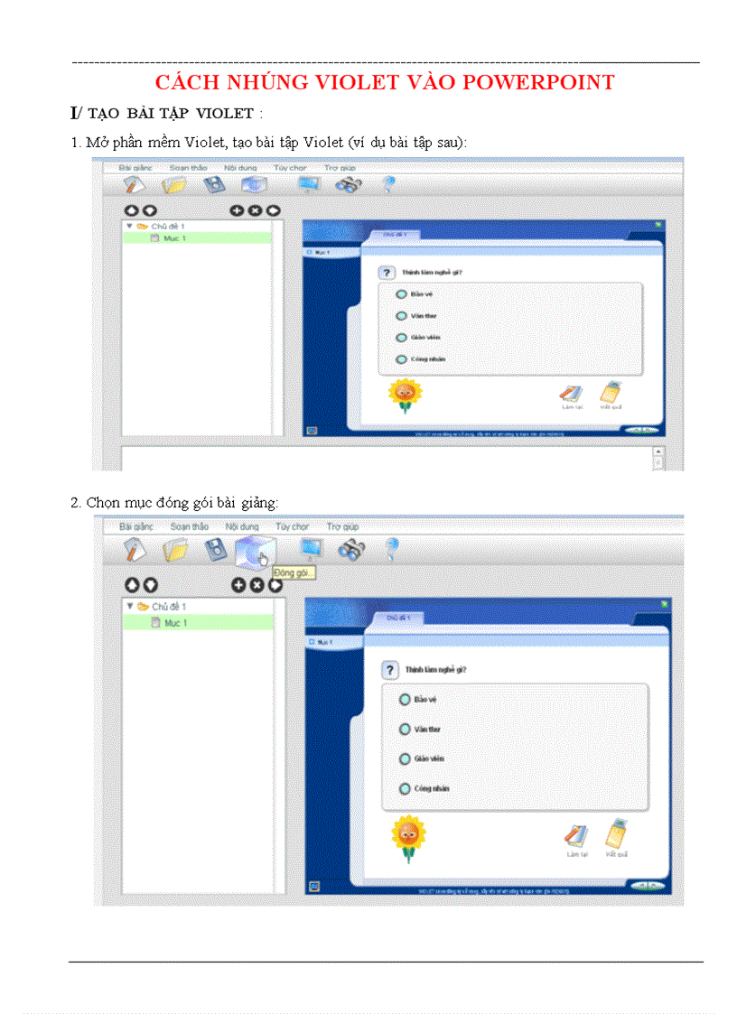 image for page Cách nhúng Violet vào powerpoint