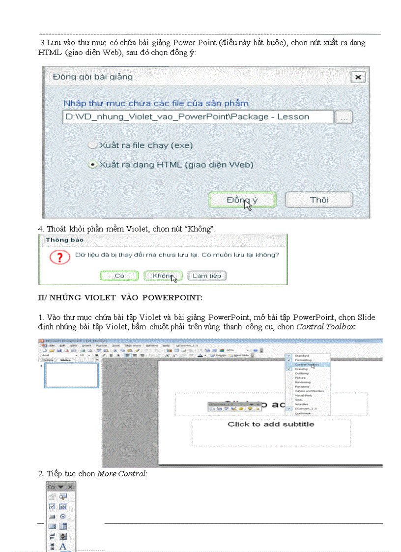 image for page Cách nhúng Violet vào powerpoint