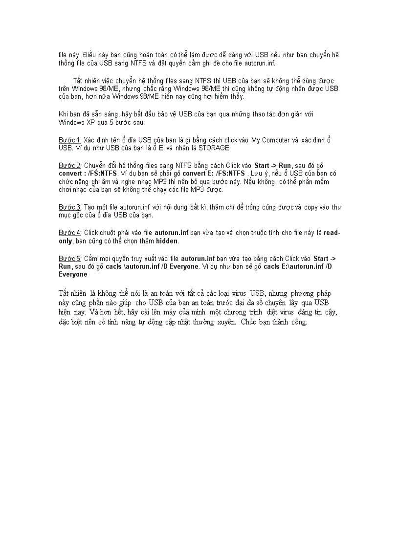 image for page Cach phong chong virut usb moi nhat