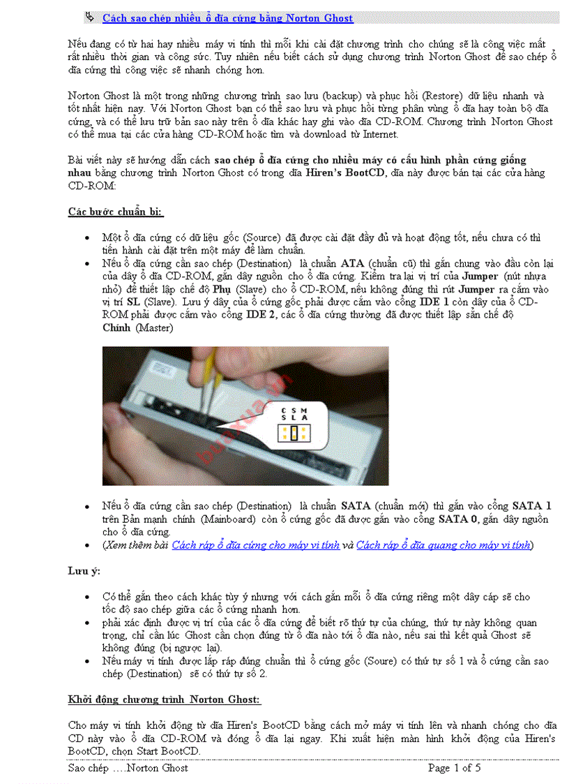 image for page Cách sao chép nhiều ổ đĩa