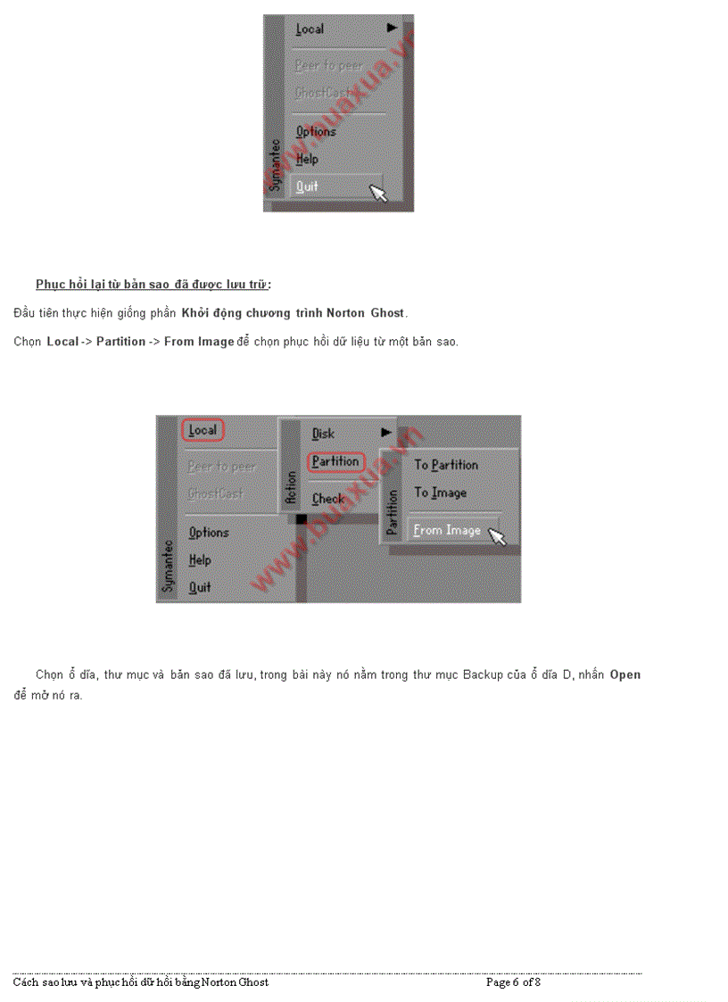 image for page Cách sao lưu và phục hồi dữ liệu bằng N G