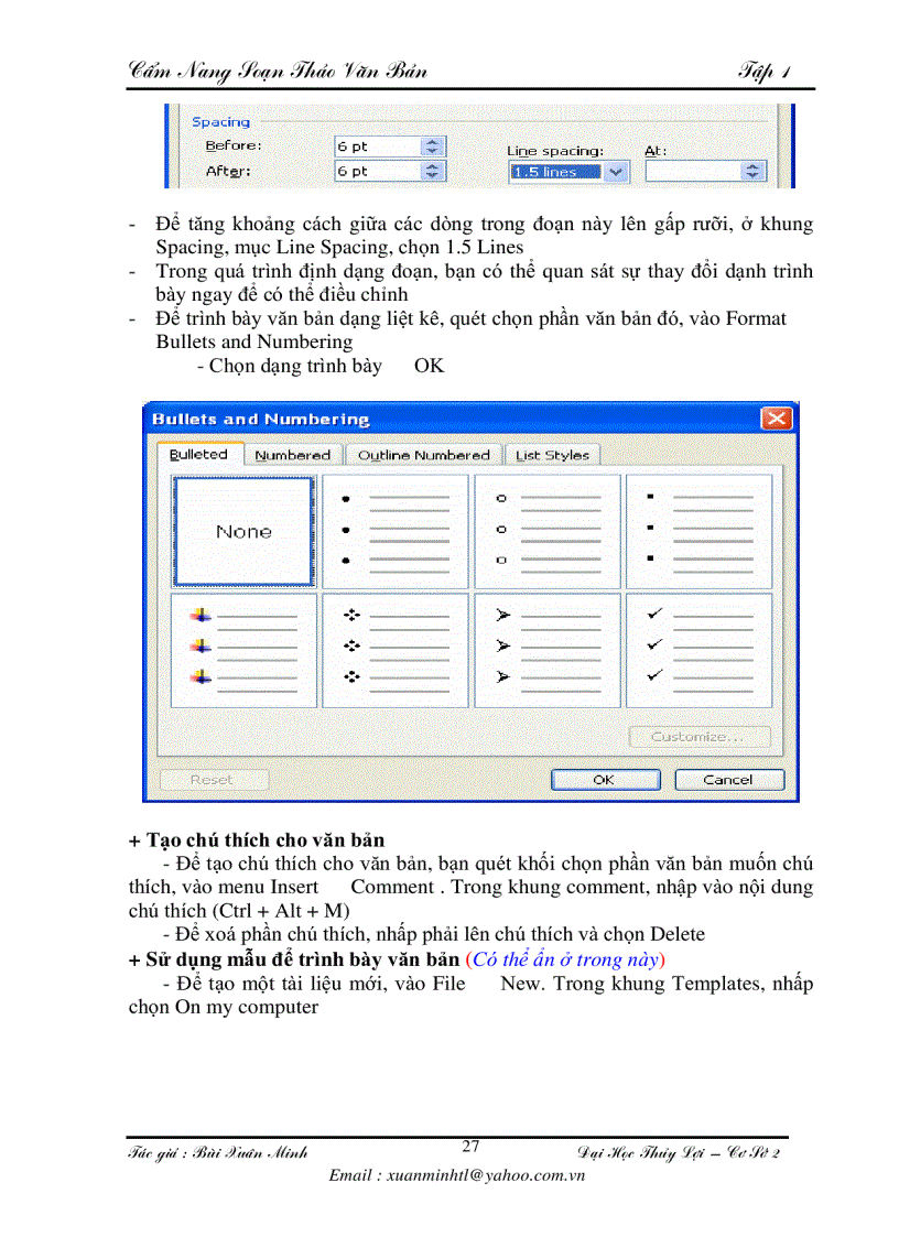image for page Cách soạn thảo văn bản word tập 1