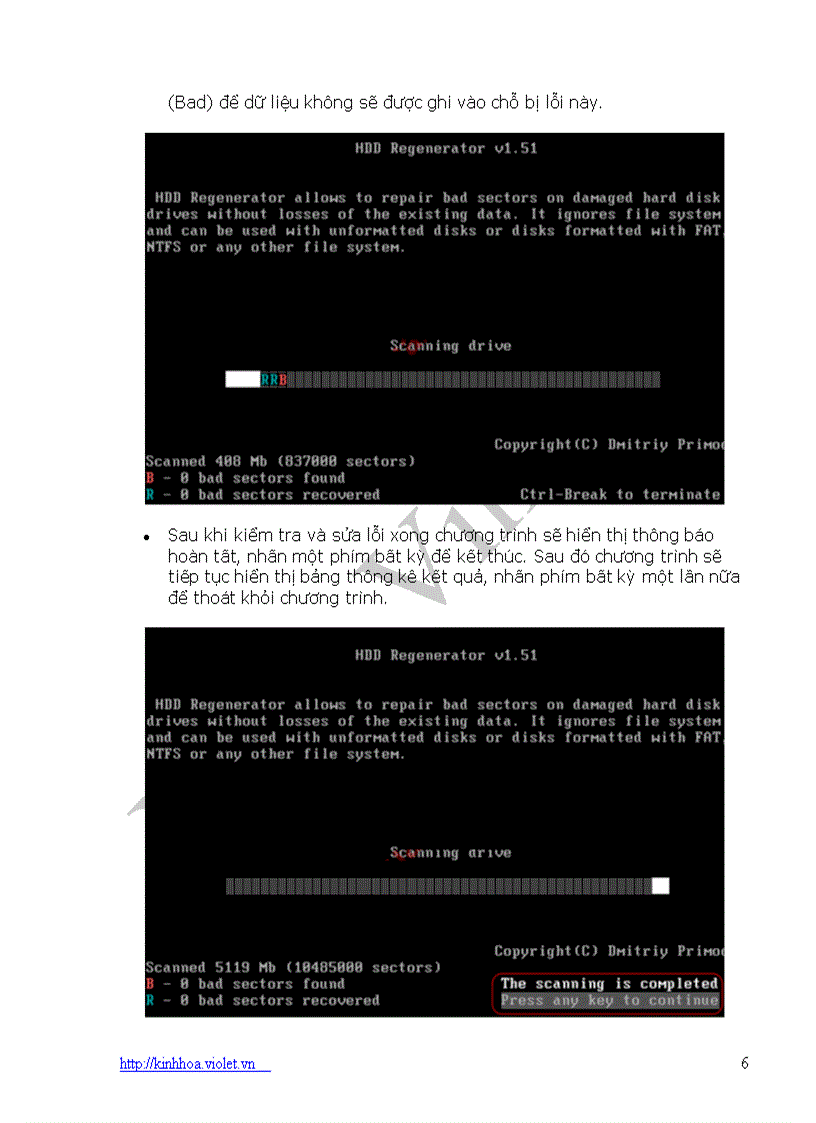 image for page Cách sửa lỗi Bad Sector của dĩa cứng bằng HDD Regenerator