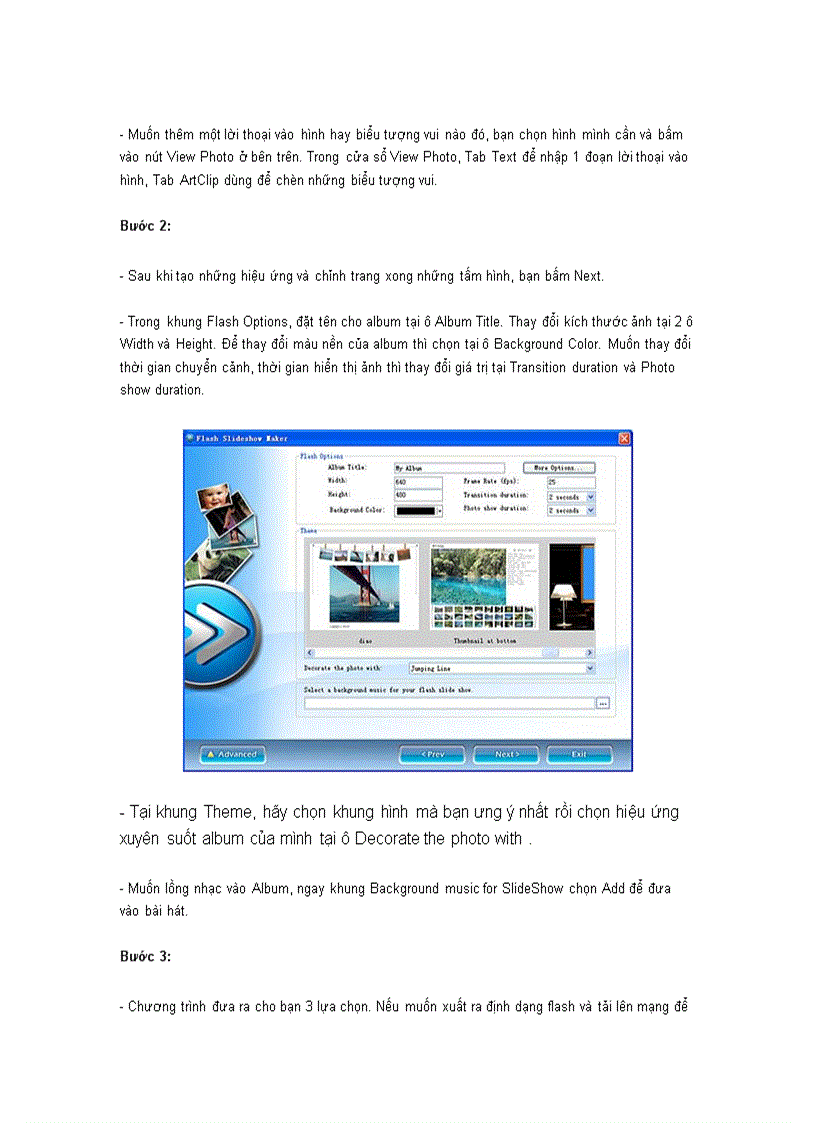 image for page Cách tạo album ảnh flash trên Blog