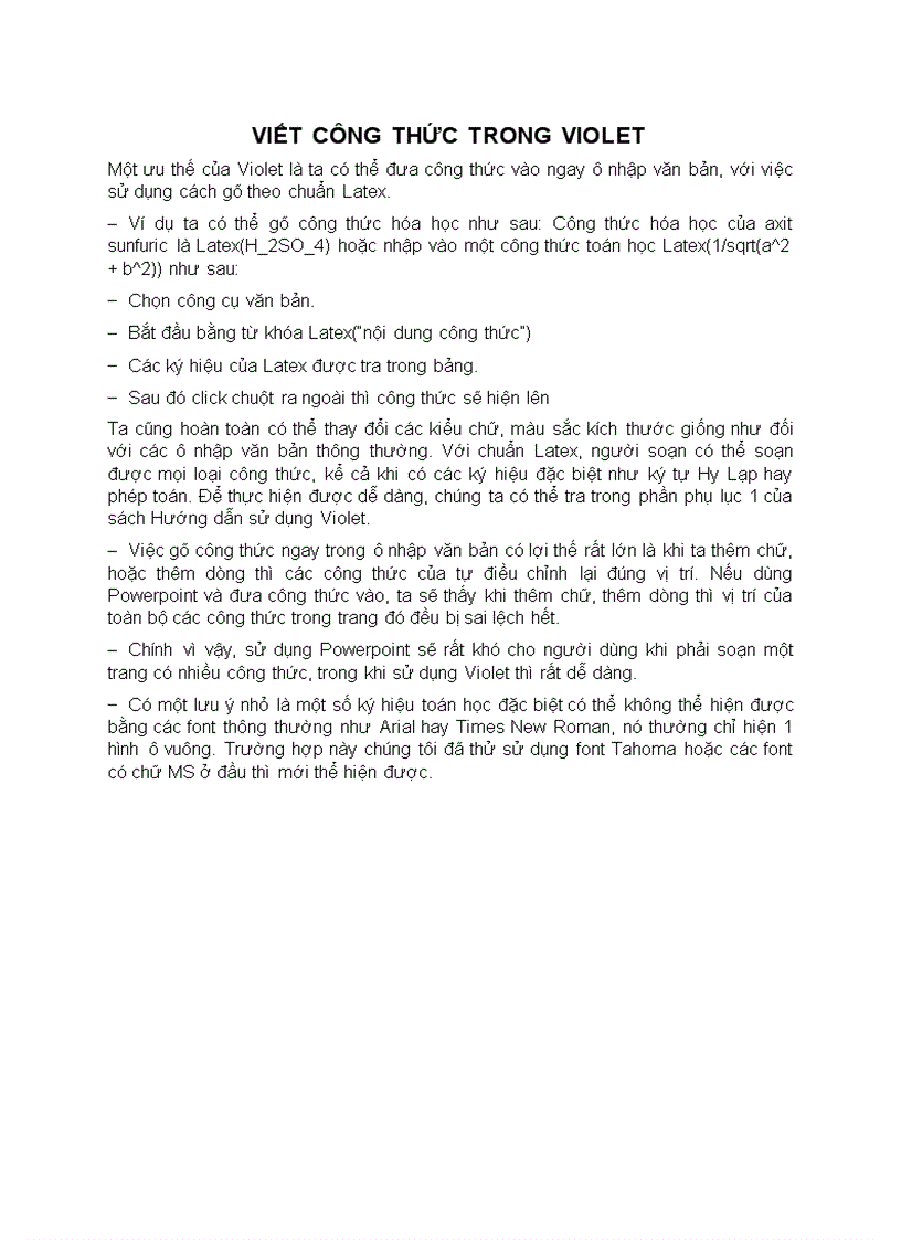 image for page Cách tạo công thức trong violet