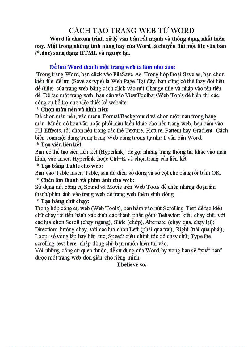 image for page Cách tạo T web từ Word dễ lắm