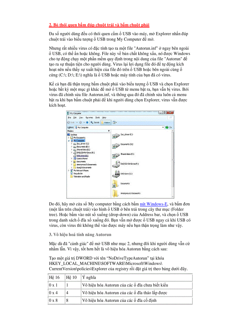 image for page Cách Tránh Vius qua USB hiệu quả