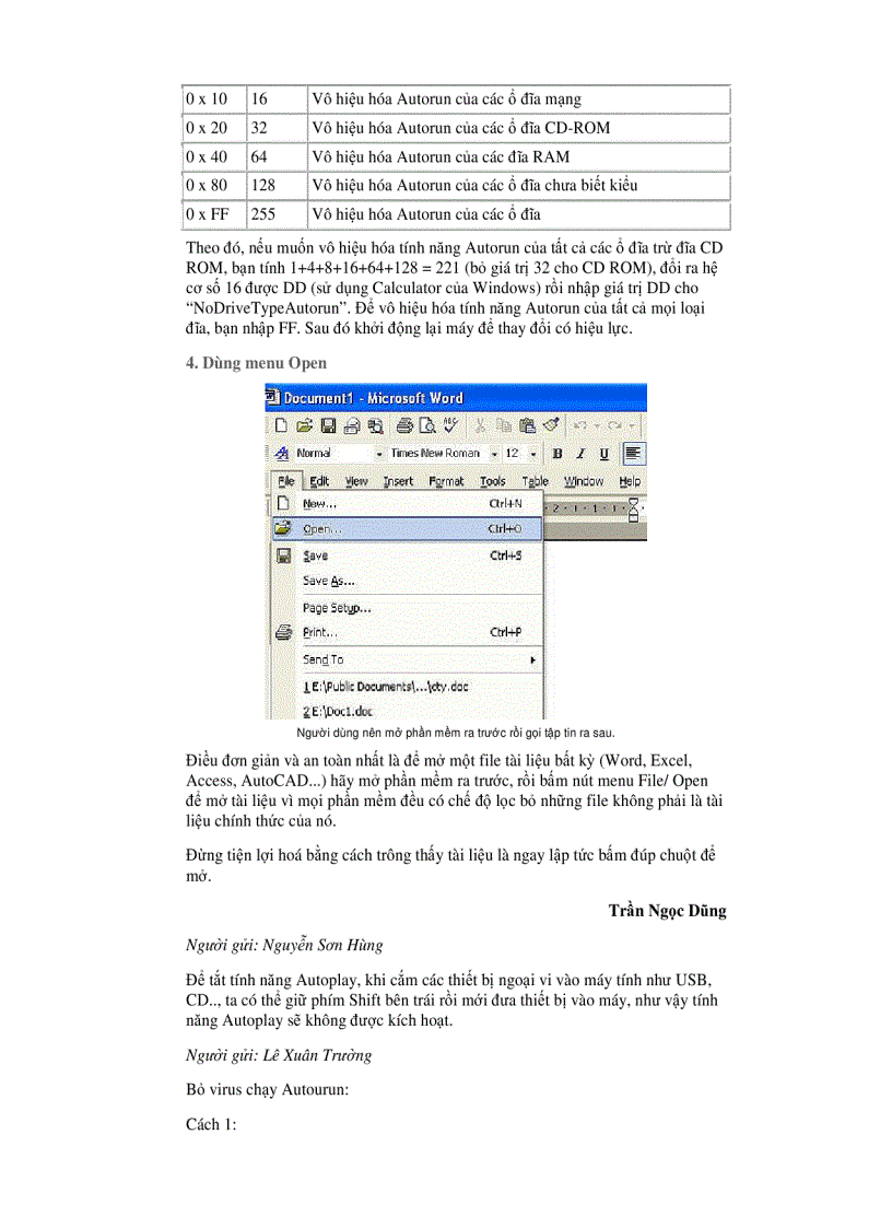 image for page Cách Tránh Vius qua USB hiệu quả
