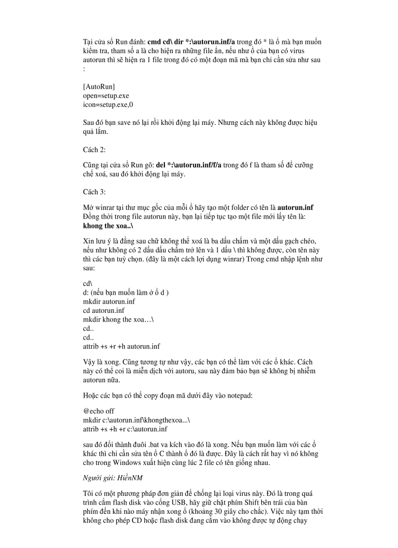 image for page Cách Tránh Vius qua USB hiệu quả