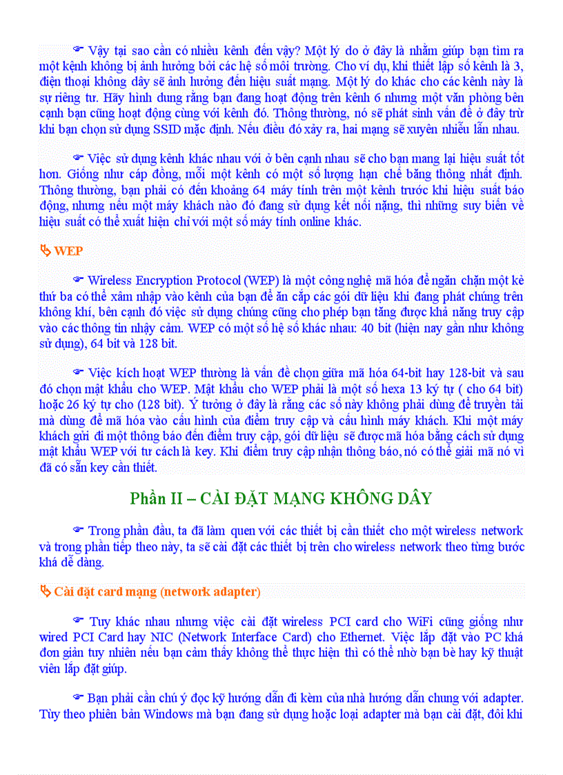 image for page Cai dat mang khong day