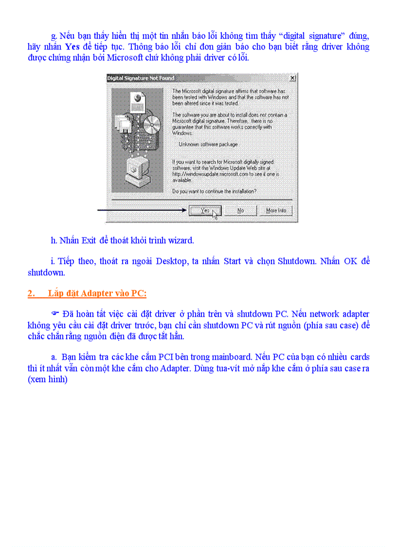 image for page Cai dat mang khong day