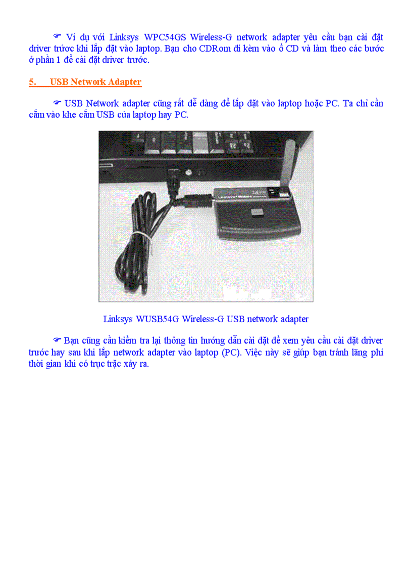 image for page Cai dat mang khong day