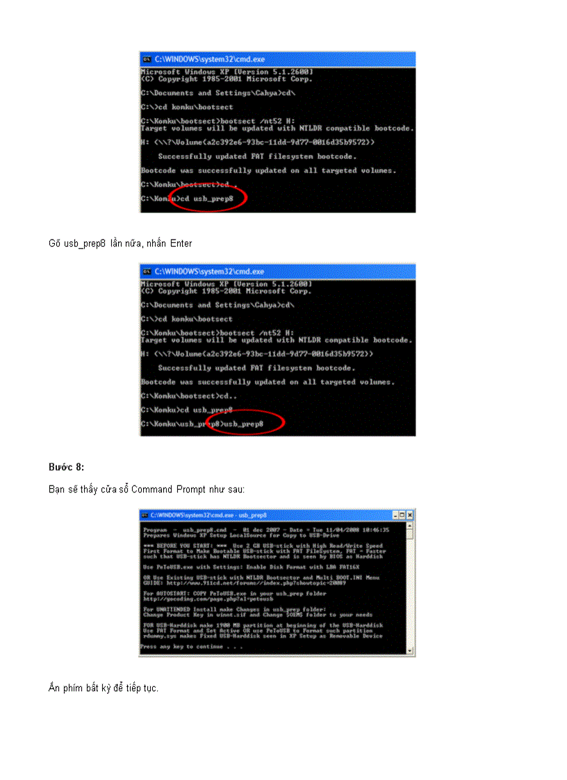 image for page Cài đặt Windows XP từ ổ USB Flash