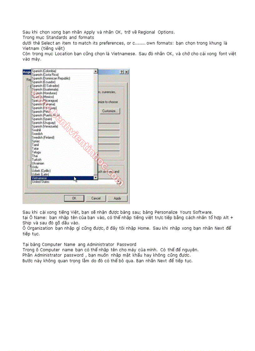 image for page Cài đặt Windows