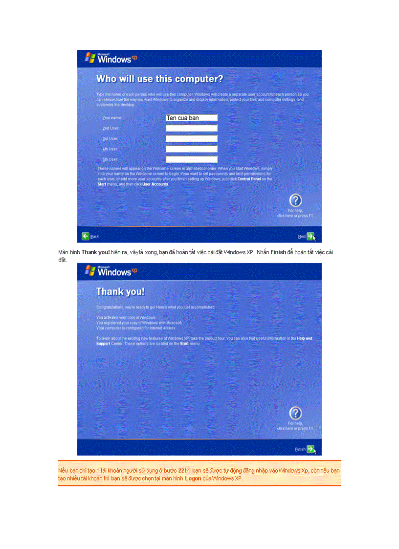 image for page Cài win XP