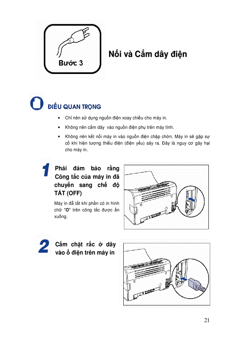 image for page Cẩm nang lắp đặt và sử dụng máy in