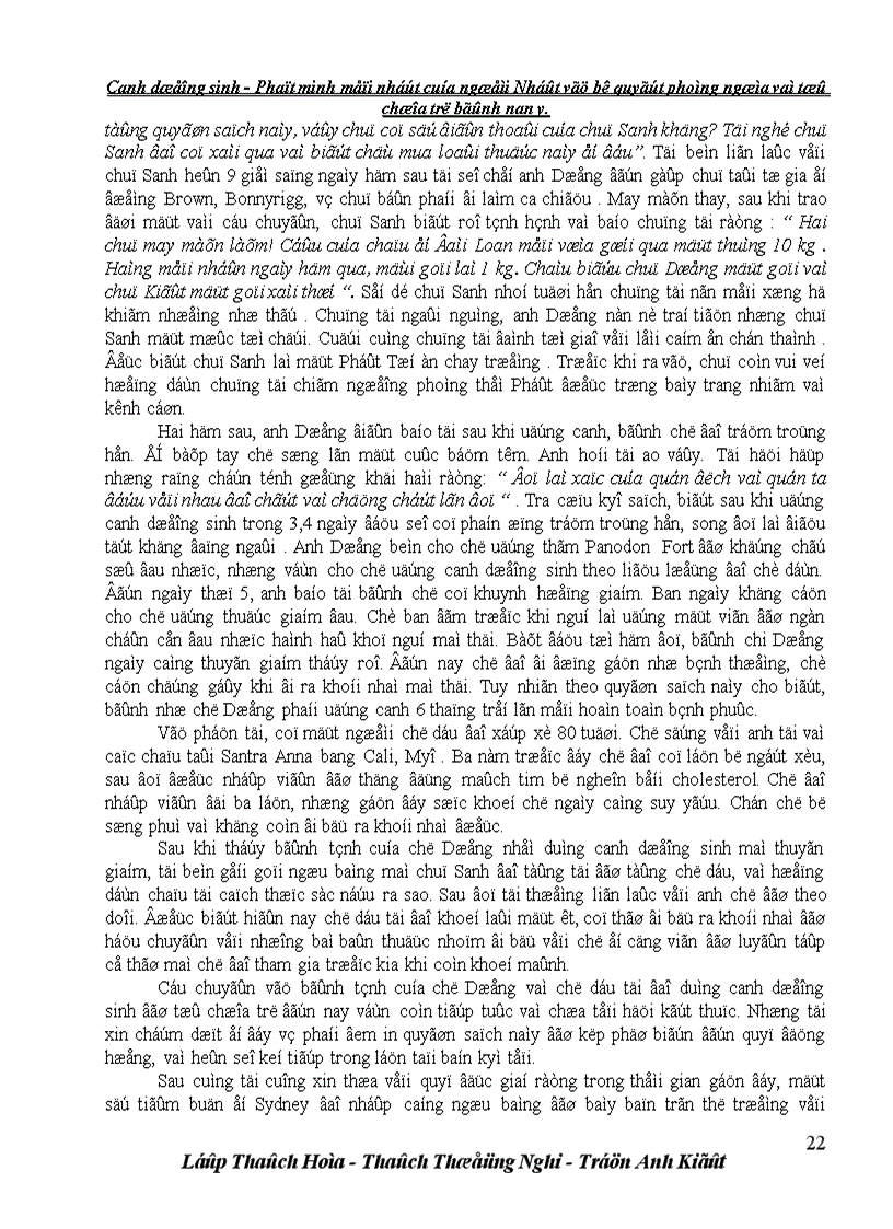 image for page Canh dưỡng sinh Bài thuốc quý