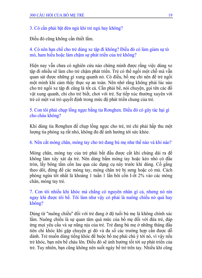 image for page Câu hỏi của bố mẹ trẻ