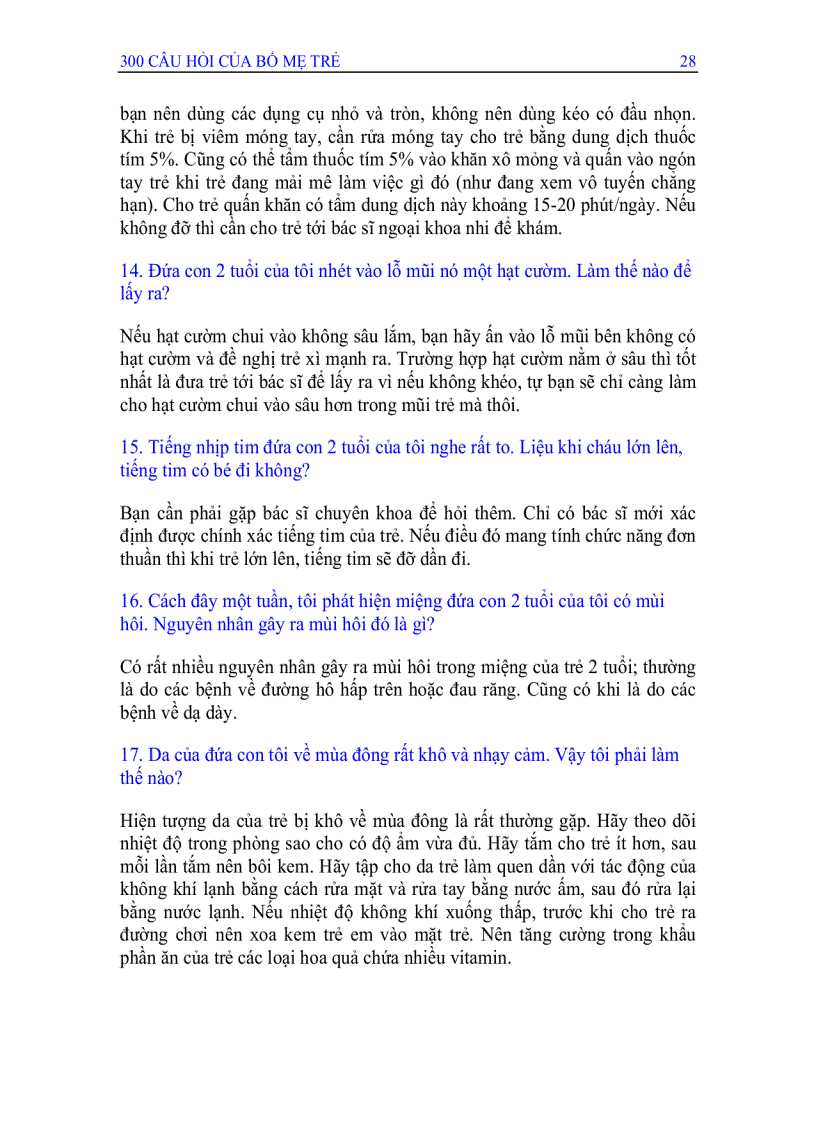 image for page Câu hỏi của bố mẹ trẻ