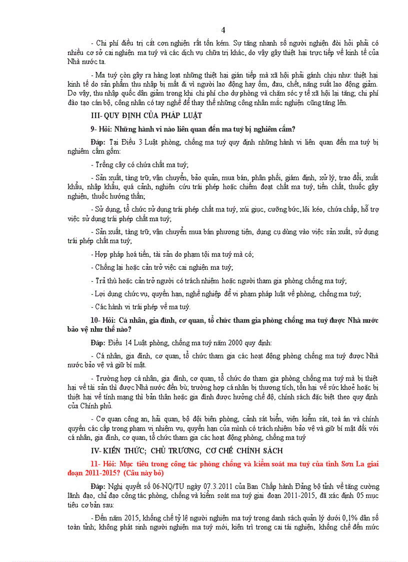 image for page Câu hỏi dùng ngoại khóa Ma túy