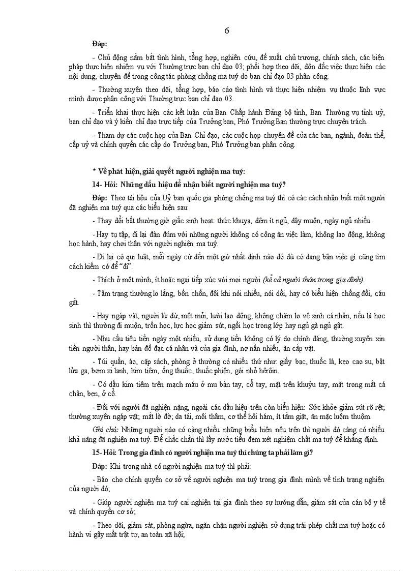 image for page Câu hỏi dùng ngoại khóa Ma túy