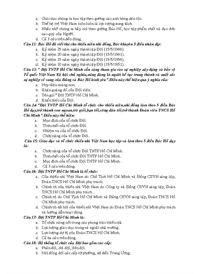 image for page Cau hoi lich su Doi chuong trinh RLDV