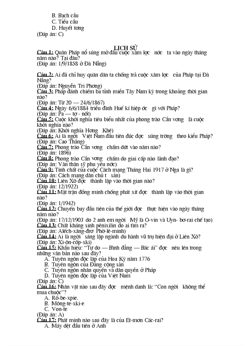 image for page Câu hỏi rung chuông vàng K8