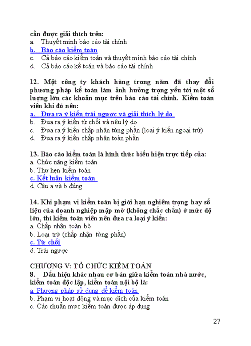 image for page Câu hỏi trắc nghiệm kiểm toán