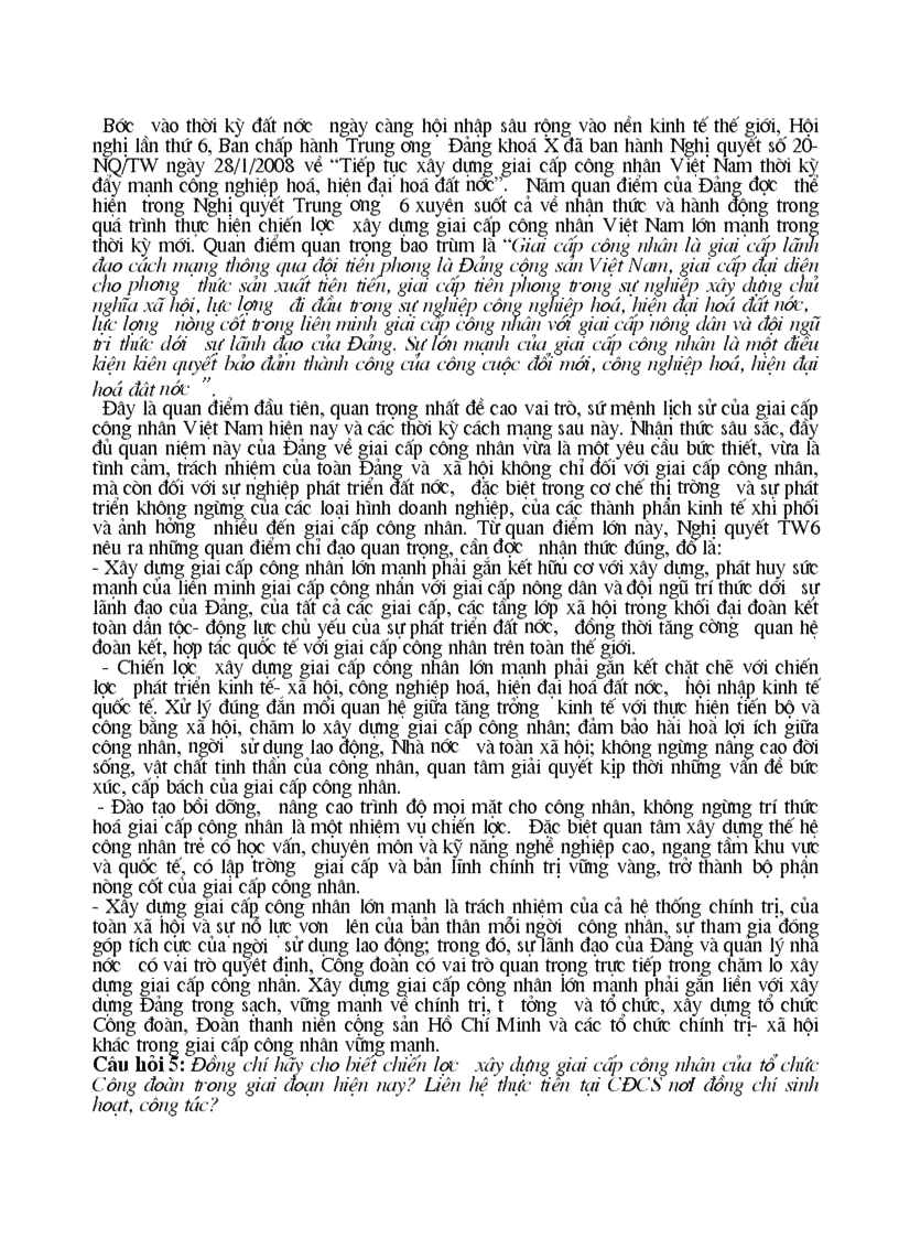 image for page Câu hỏi và đáp án bài thi Tìm hiểu Công đoàn VN 80 năm