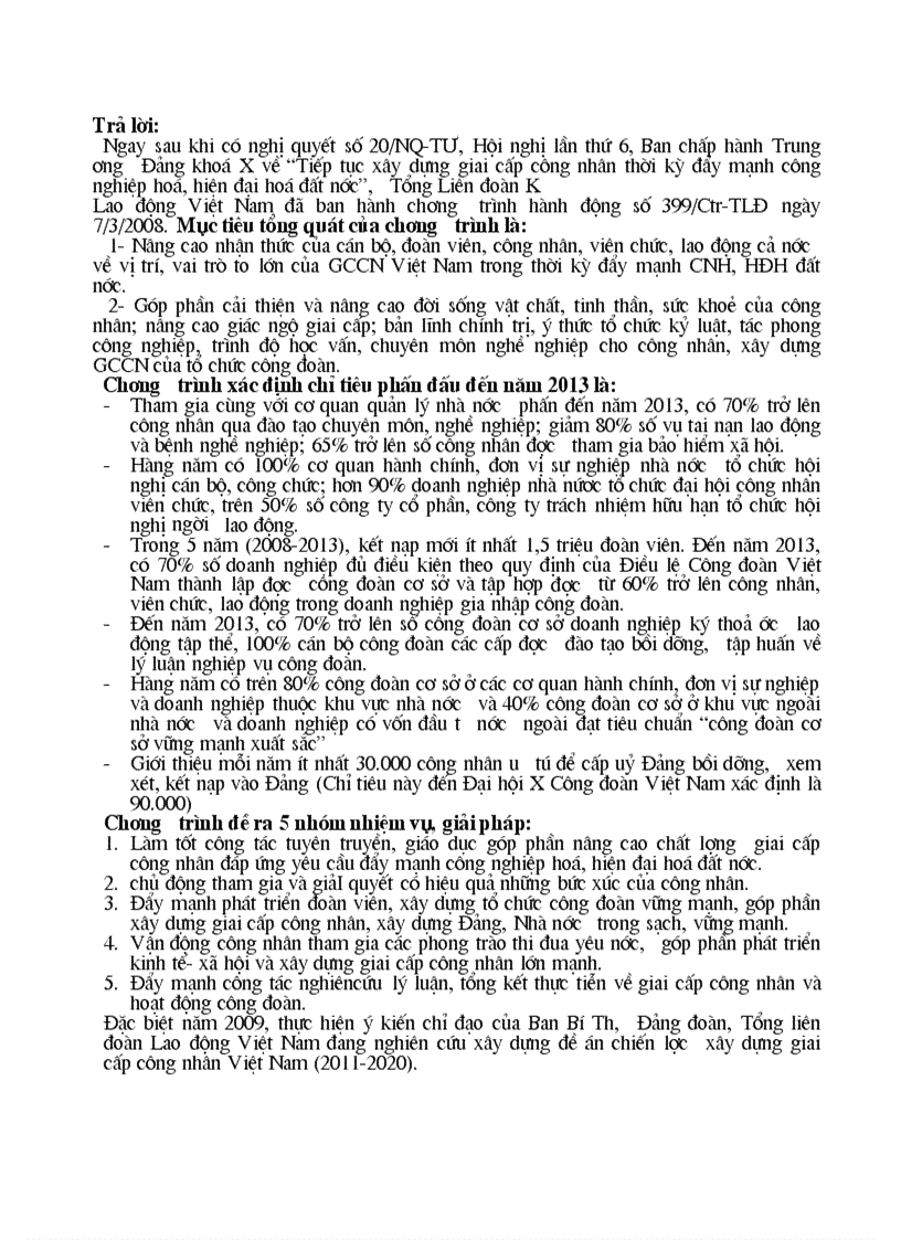 image for page Câu hỏi và đáp án bài thi Tìm hiểu Công đoàn VN 80 năm