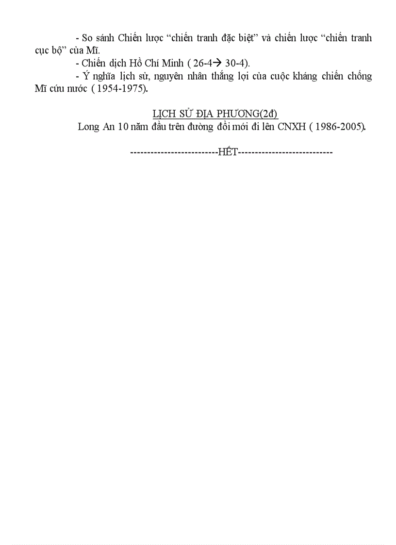 image for page Cấu trúc đề kiểm tra Sử