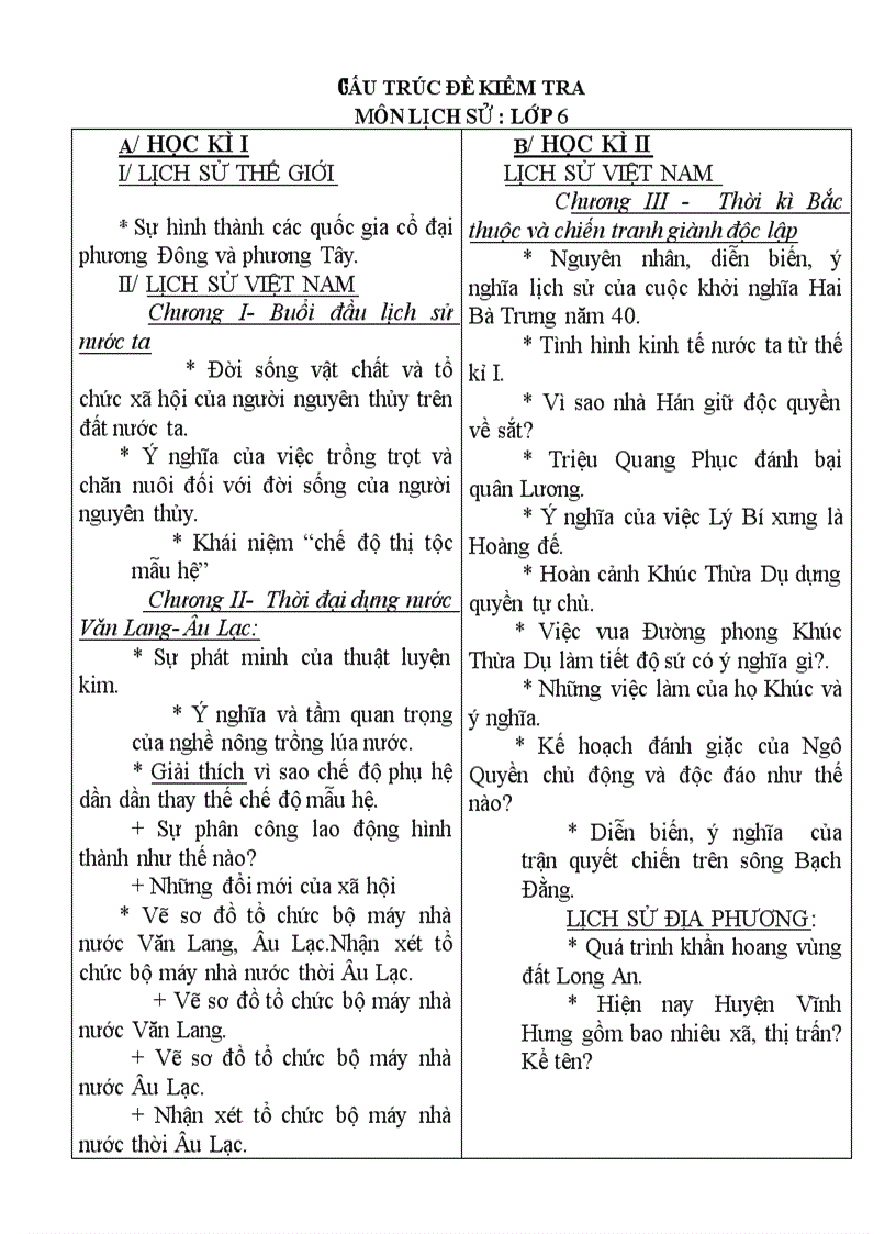 image for page Cấu trúc đề kt lịch sử