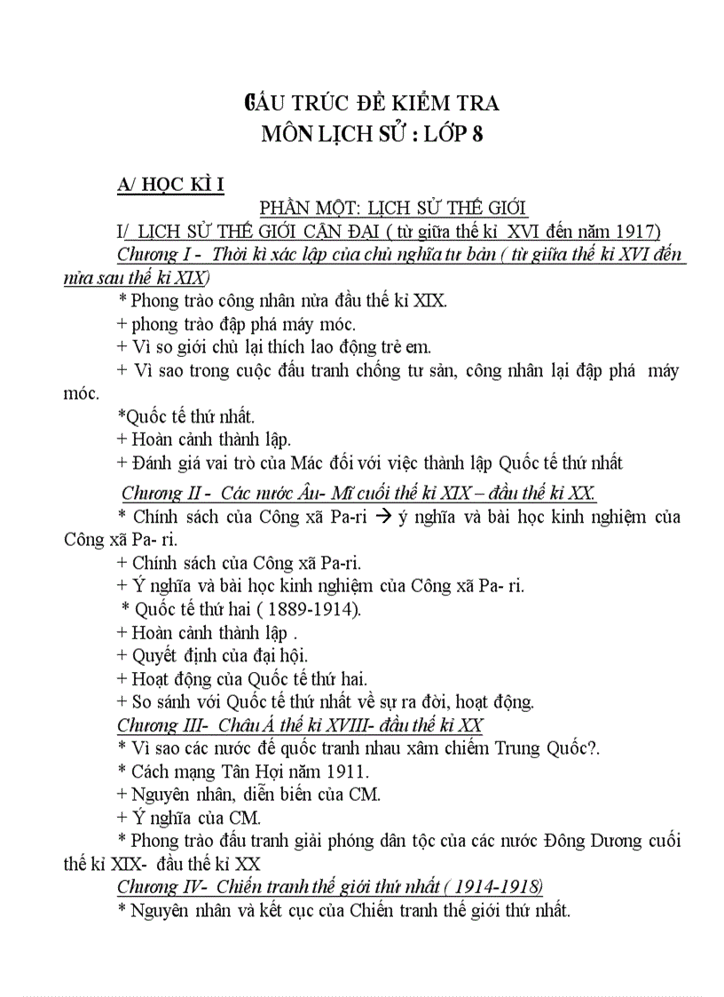 image for page Cấu trúc đề kt lịch sử