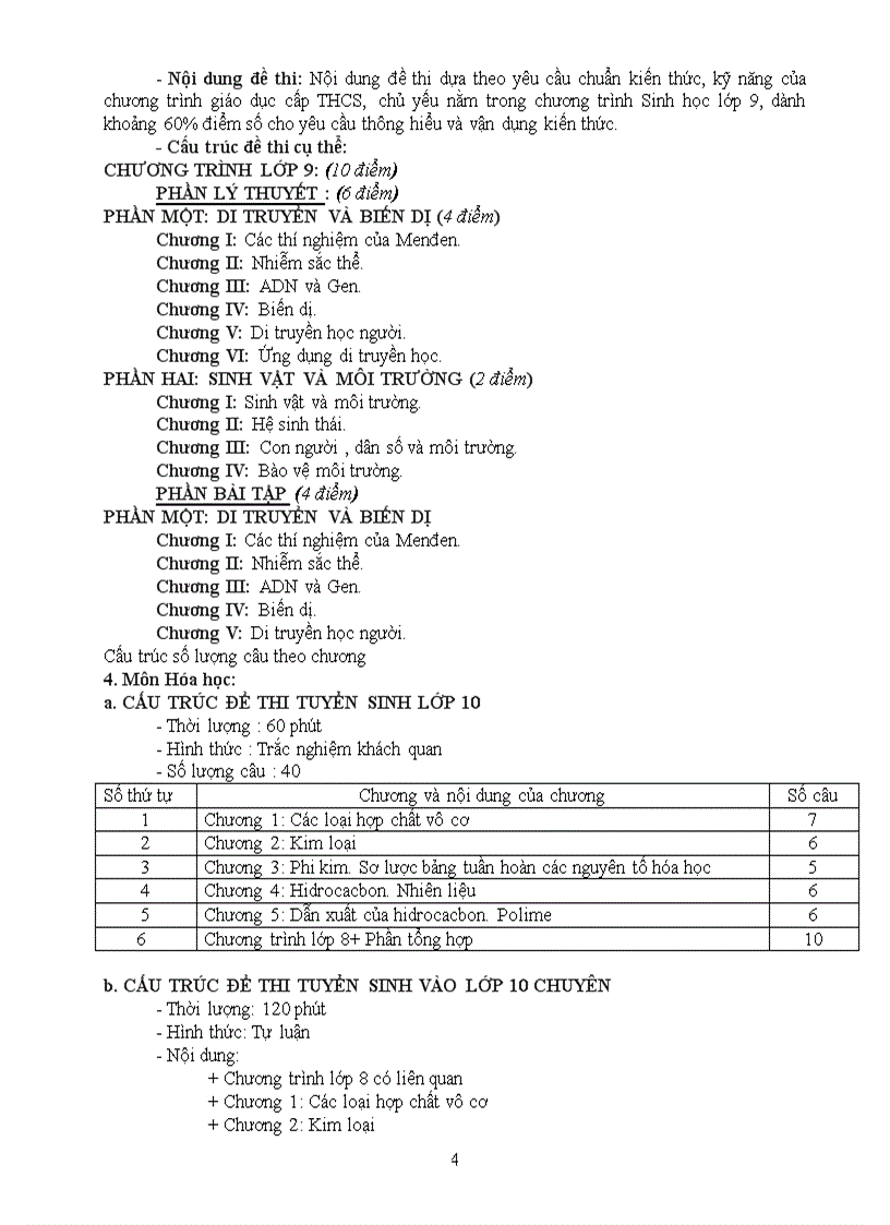 image for page Cấu trúc đề thi tuiye63n sinh vào lớp 10 và thi vào trường chuyên năm 2011