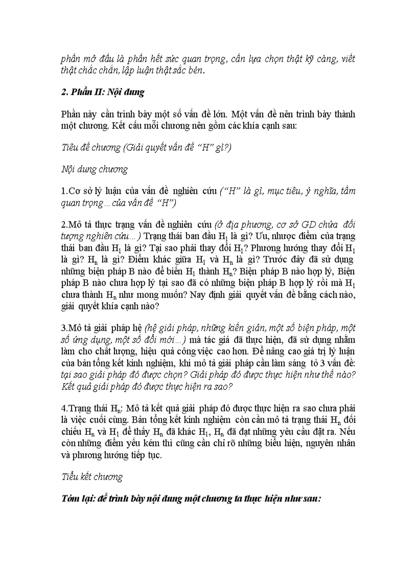 image for page Cấu trúc một sáng kiến kinh nghiệm