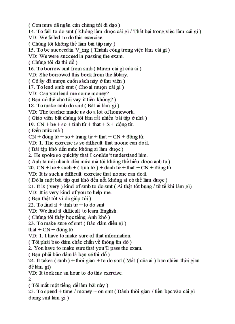 image for page Cau truc TA thong dung