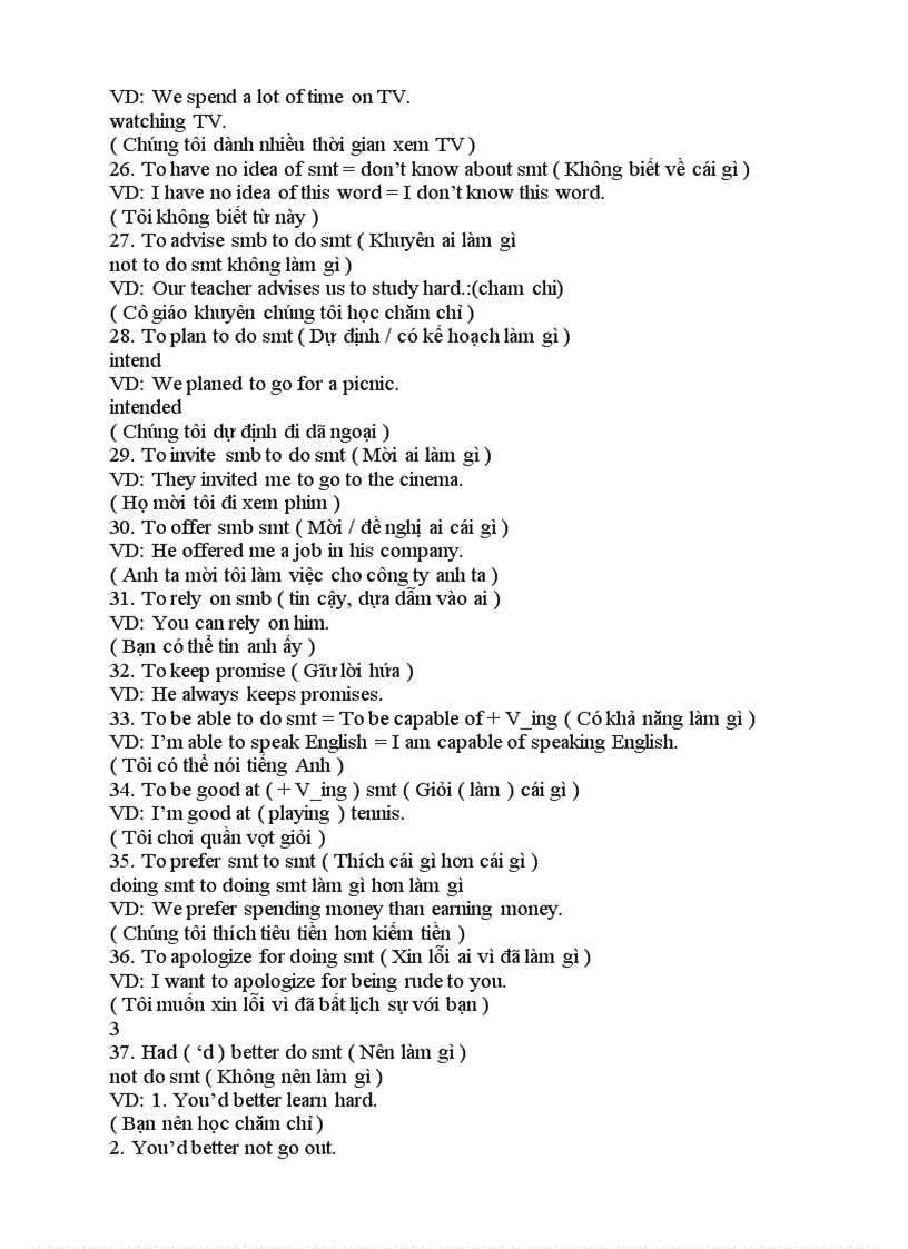 image for page Cau truc TA thong dung