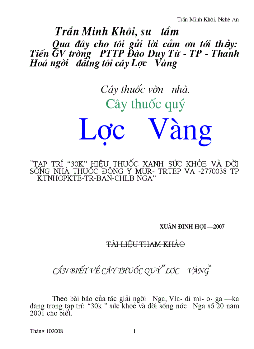 Cây Lược Vàng Huyên Bí