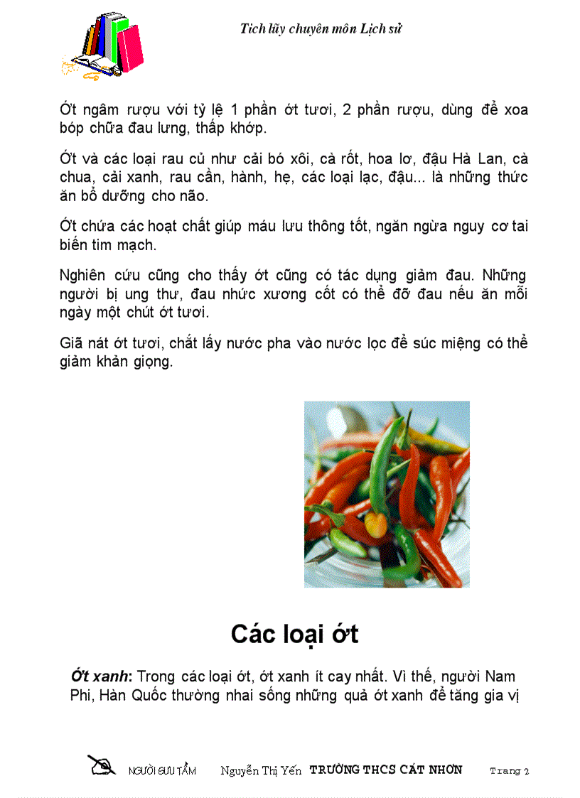 image for page Cay ot chua benh nguoi