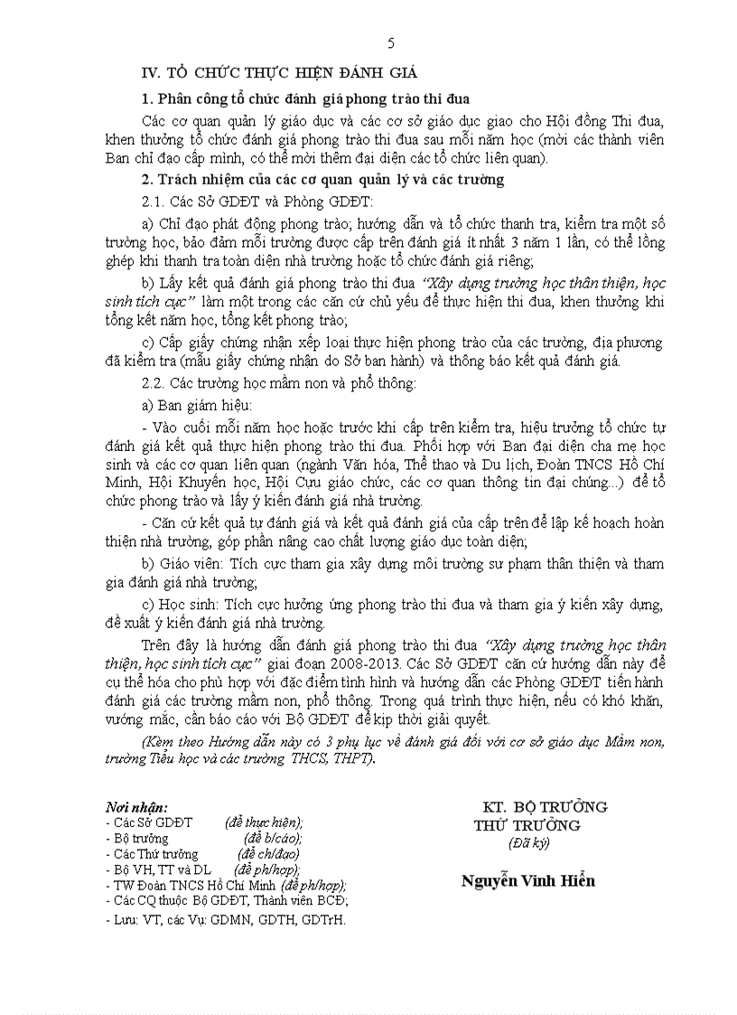 image for page Chấm điểm trường học thân thiện HS tích cực