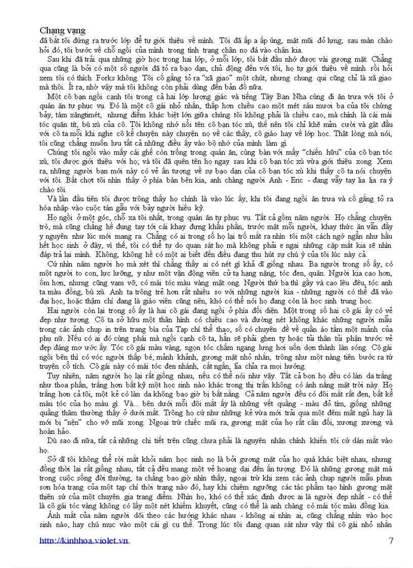 image for page Chạng vạng Tiểu thuyết