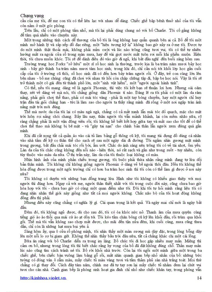 image for page Chạng vạng Tiểu thuyết