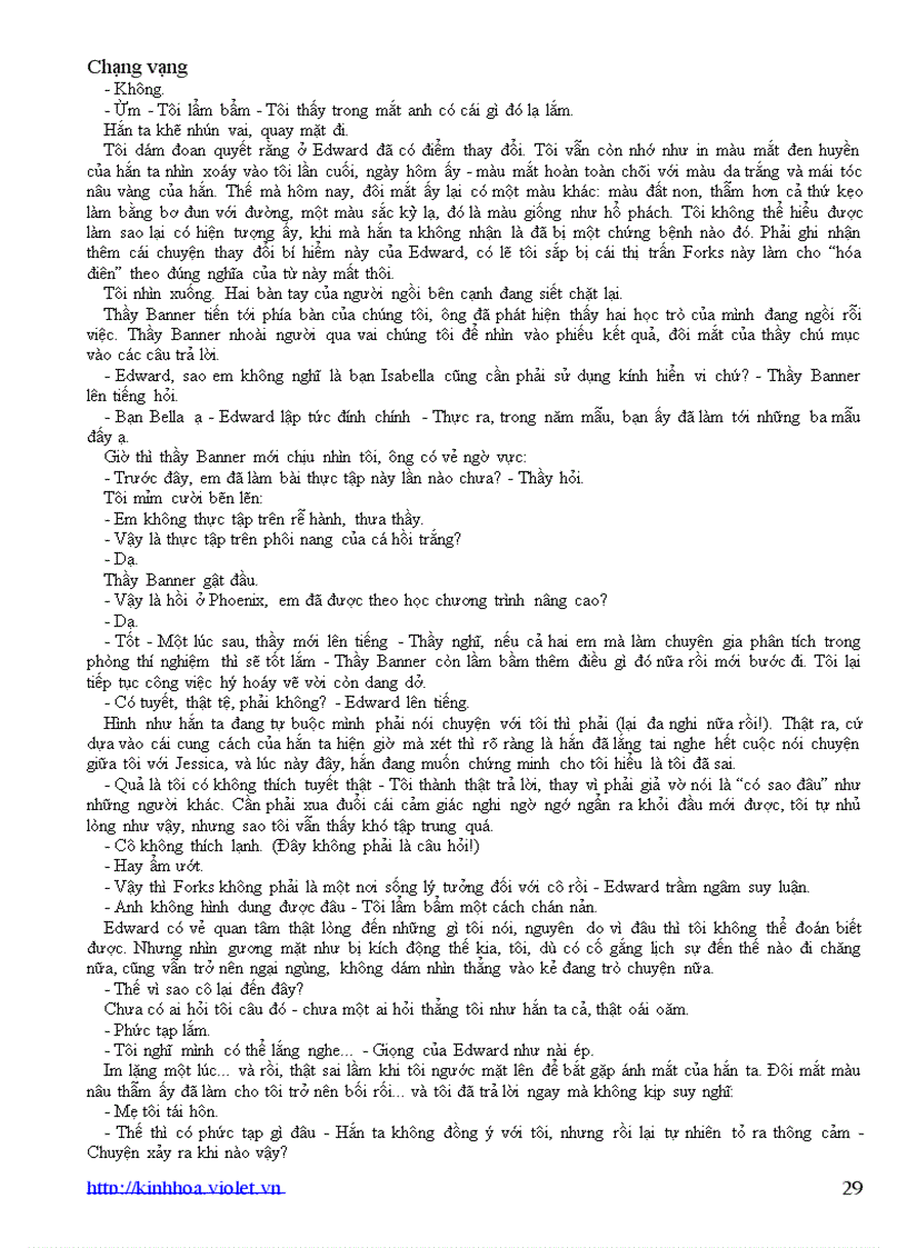 image for page Chạng vạng Tiểu thuyết