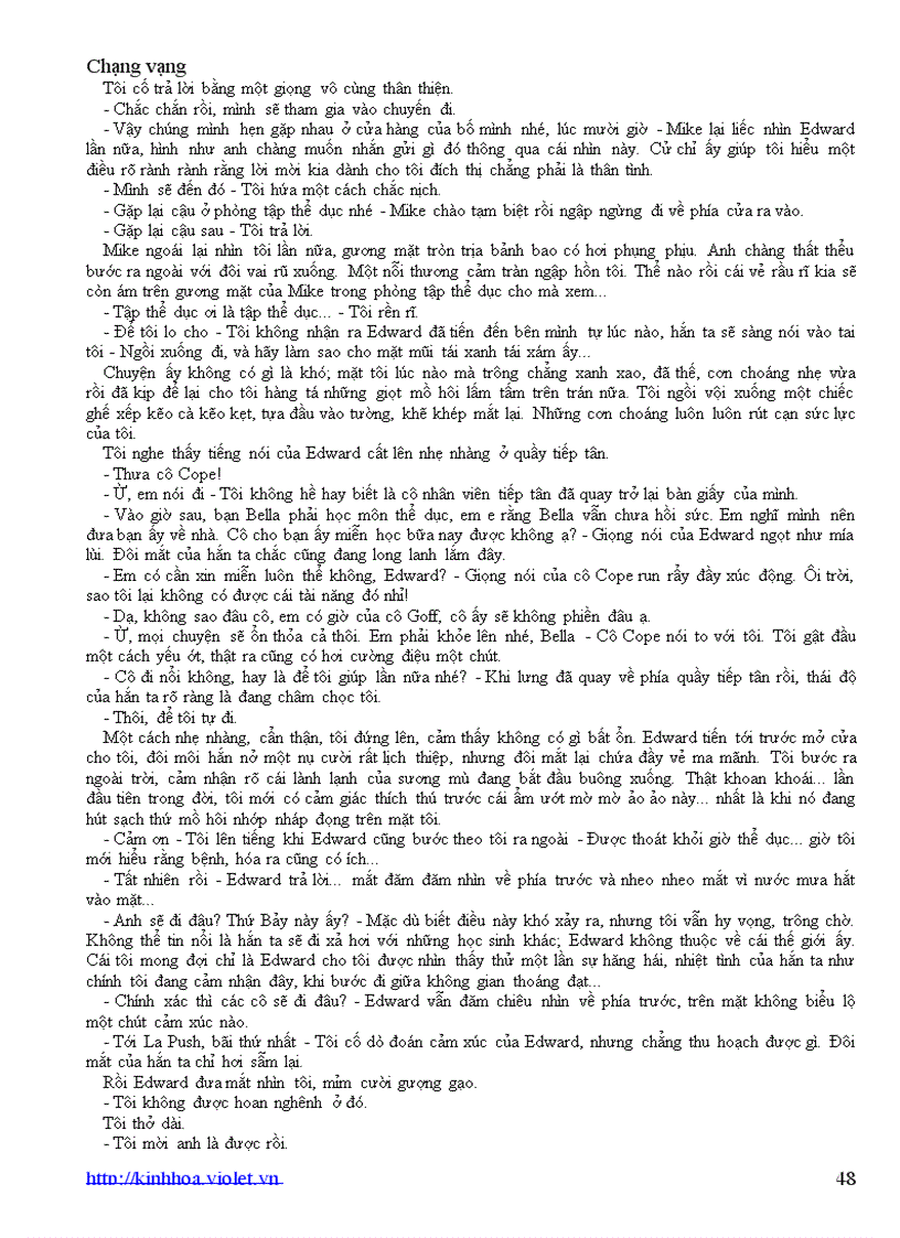 image for page Chạng vạng Tiểu thuyết