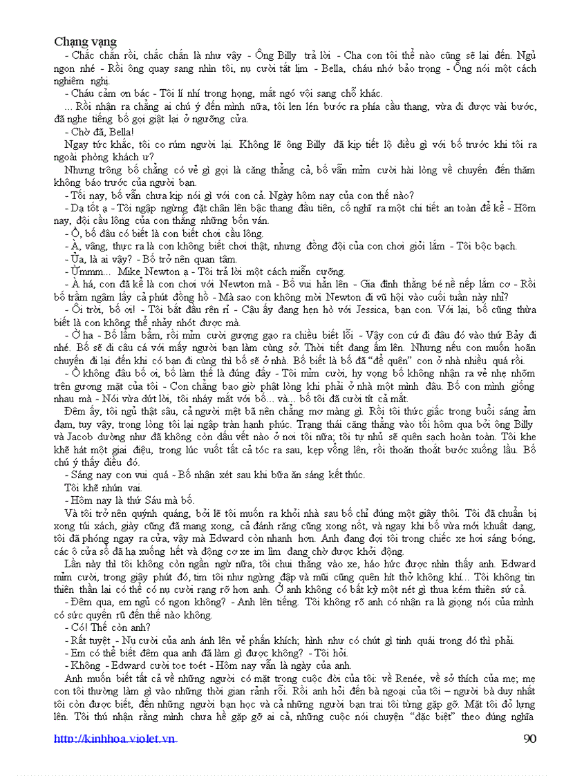 image for page Chạng vạng Tiểu thuyết