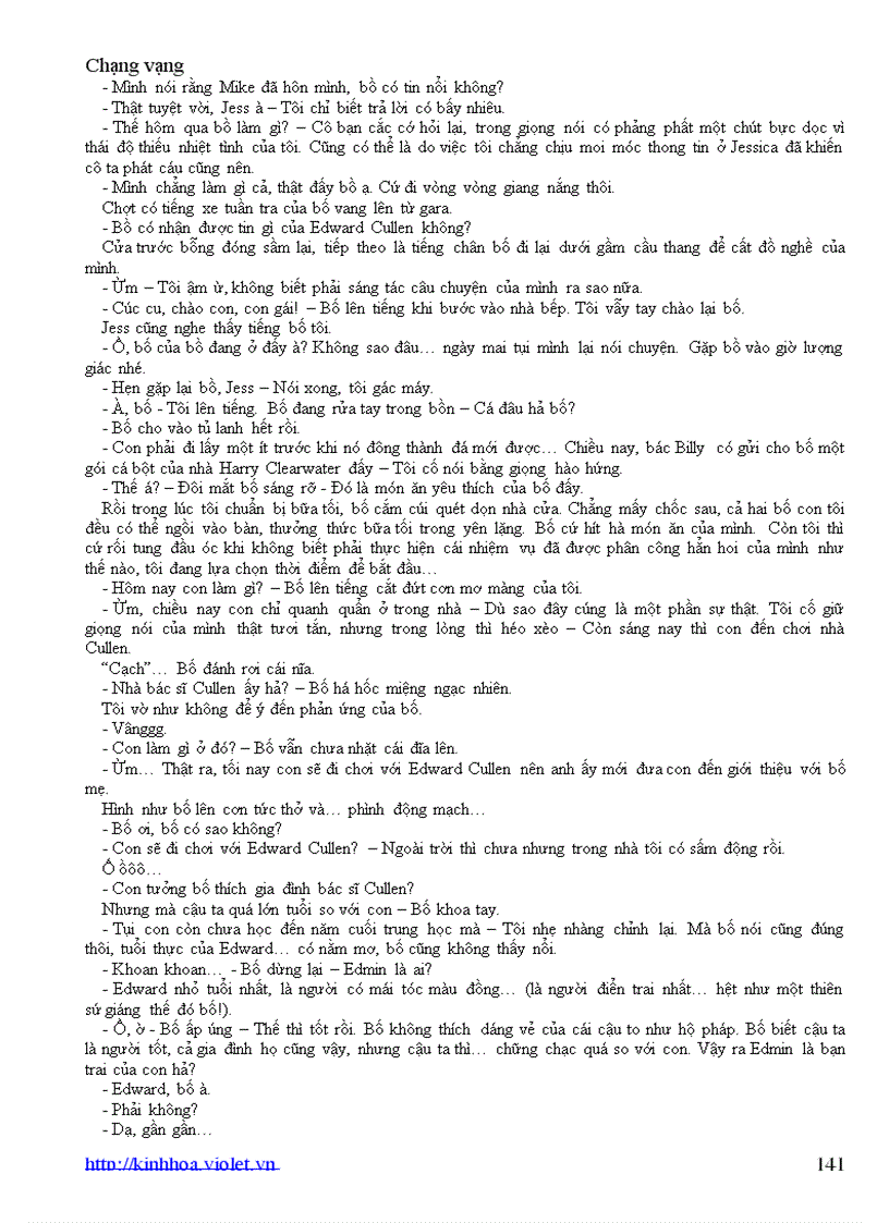 image for page Chạng vạng Tiểu thuyết