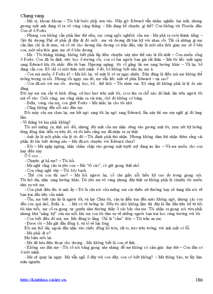 image for page Chạng vạng Tiểu thuyết